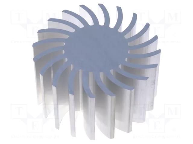 Heatsink; LED; Ø: 70mm; H: 37.5mm FISCHER ELEKTRONIK SK57137.5AL