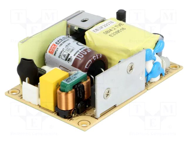 Power supply: switching; open; 33W; 80÷264VAC; OUT: 1; Uout: 3.3VDC MEAN WELL EPS-65S-3.3