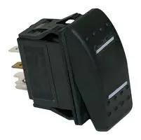 ROCKER SWITCH, DPDT, 16A, 12VDC MPX5-234BNN-NABD-1NN-S