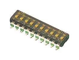 DIP SW, SPST-NO, 0.025A/24VDC, 10POS/SMD MCEMR-10-T-V