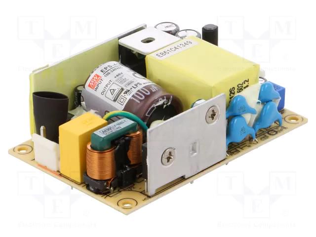 Power supply: switching; open; 45.1W; 80÷264VAC; OUT: 1; Uout: 48VDC MEAN WELL EPS-45S-48