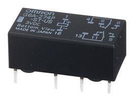 SIGNAL RELAY, DPDT, 2A, 30VDC G6A-274P-ST40-US-DC9