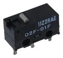 MICROSWITCH, SPDT, 0.1A, 125V/30V, 75GF D2F-01F