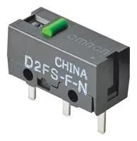 MICROSWITCH, SPST-NO, 0.1A, 6V, 0.85N D2FS-F-N