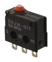 MICROSWITCH, SPDT, 0.1A, 30V, 250GF D2JW-011