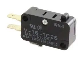 MICROSWITCH, SPDT, 15A, 250V, 1.96N V-15-1C25