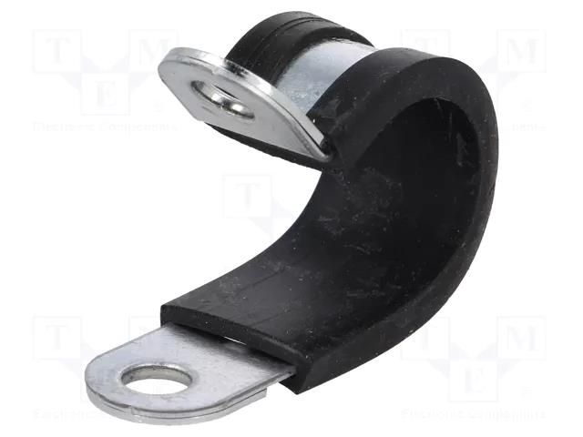 Fixing clamp; ØBundle : 18mm; W: 15mm; steel; Ømount.hole: 6.4mm LAPP RKS-1-18/15