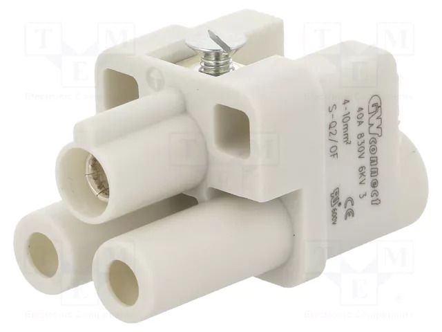 Connector: HDC; contact insert; female; GWconnect; PIN: 3; 40A; 400V MOLEX MX-93601-0428