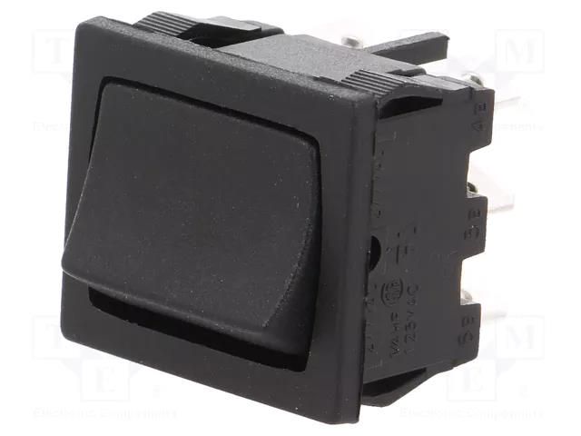 ROCKER; DPDT; Pos: 2; ON-ON; 10A/250VAC; 10A/28VDC; black; none; 8650 BULGIN AE-H8660VBAAA