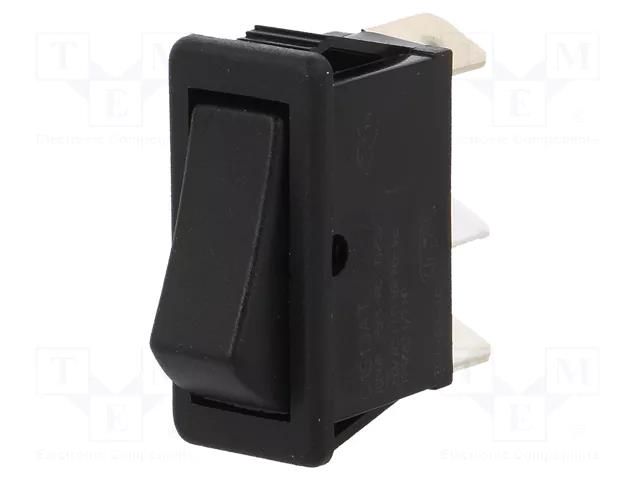 ROCKER; SPDT; Pos: 2; ON-ON; 16A/250VAC; black; none; 1500 BULGIN AE-C1510ATAAA