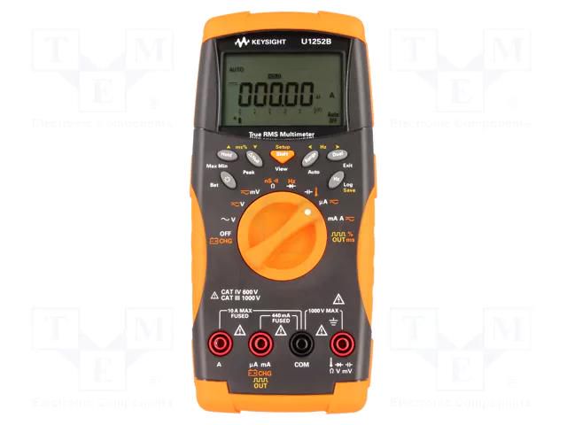 Digital multimeter; Bluetooth (option),IrDA; LCD; True RMS KEYSIGHT U1252B