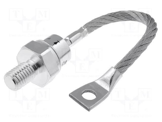 Diode: rectifying; 1800V; 130A; anode to stud; DO205AC,E14; 1.5V SEMIKRON DANFOSS SKN130/18