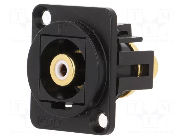 Coupler; RCA socket,both sides; FT; XLR standard; 19x24mm CLIFF CP30231MB