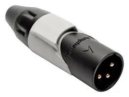 CONN, XLR AUDIO, PLUG, 3POS, CABLE AX3MB8M-AU