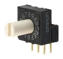 ROTARY DIP SW, 16POS, 0.025A, 24VDC, TH A6RV-162RS