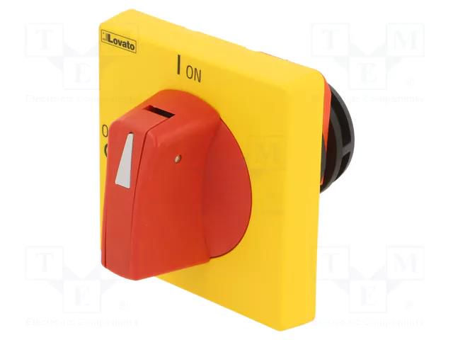 Knob; GA; red/yellow LOVATO ELECTRIC GAX63