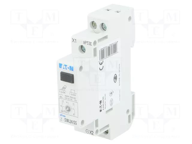 Module: pushbutton switch; 250VAC; 16A; IP40; 17.5x90x60mm; 24V EATON ELECTRIC Z-SWL24/SS