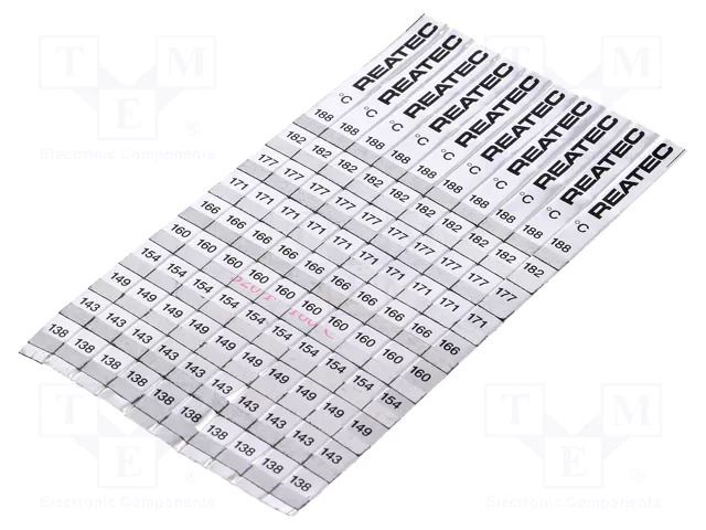 Agent: temperature indicator; 10pcs; Resol: 5÷8°C; ±1% REATEC TEMP-INDICATOR/M