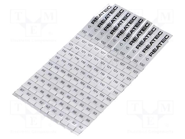 Agent: temperature indicator; 10pcs; Resol: 5÷8°C; ±1% REATEC TEMP-INDICATOR/L