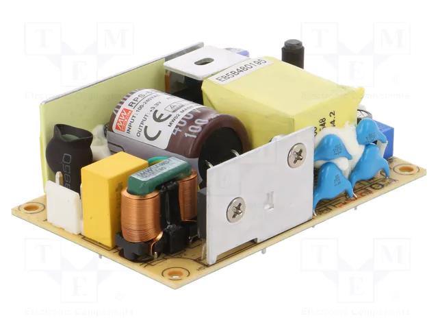Power supply: switching; open; 33W; 80÷264VAC; OUT: 1; Uout: 3.3VDC MEAN WELL RPS-65-3.3