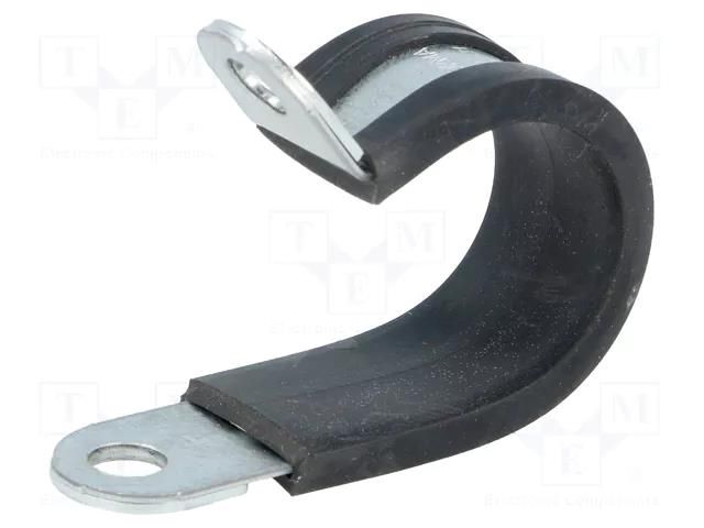 Fixing clamp; ØBundle : 22mm; W: 15mm; steel; Ømount.hole: 6.4mm LAPP RKS-1-22/15