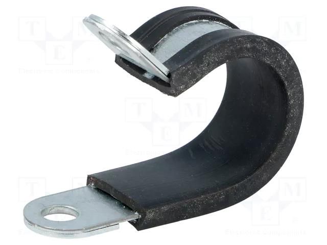 Fixing clamp; ØBundle : 21mm; W: 15mm; steel; Ømount.hole: 6.4mm LAPP RKS-1-21/15