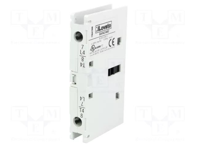 Fourth pole; side; 40A; GA LOVATO ELECTRIC GAX42040C
