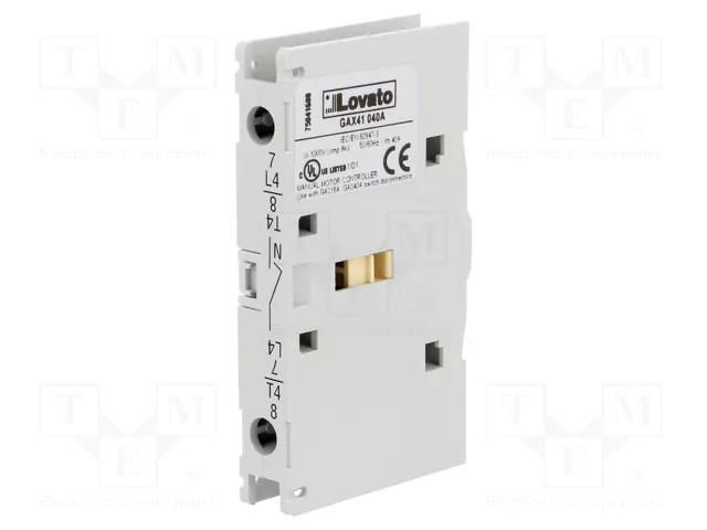 Fourth pole; side; 40A; GA LOVATO ELECTRIC GAX41040A
