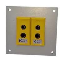 THERMOCPL CONN, W/PANEL, SOCKET, K, 2WAY AS-K-FF + FSP-2