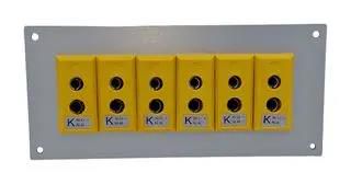 THERMOCPL CONN, W/PANEL, SOCKET, K, 6WAY AS-K-FF + FSP-6