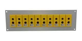 THERMOCPL CONN W/PANEL, SOCKET, K, 10WAY AS-K-FF + FSP-10