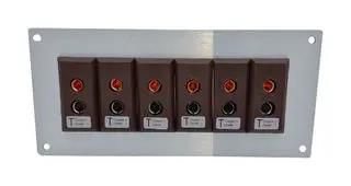 THERMOCPL CONN, W/PANEL, SOCKET, T, 6WAY IS-T-FF + FSP-6