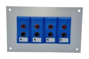 THERMOCPL CONN, W/PANEL, SOCKET, K, 4WAY JS-K-FF + FSP-4
