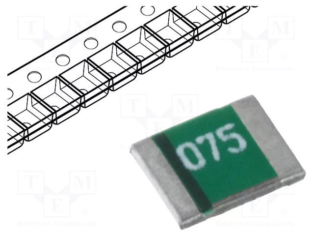 Fuse: PTC polymer; 750mA; 1210 ECE SM075-08