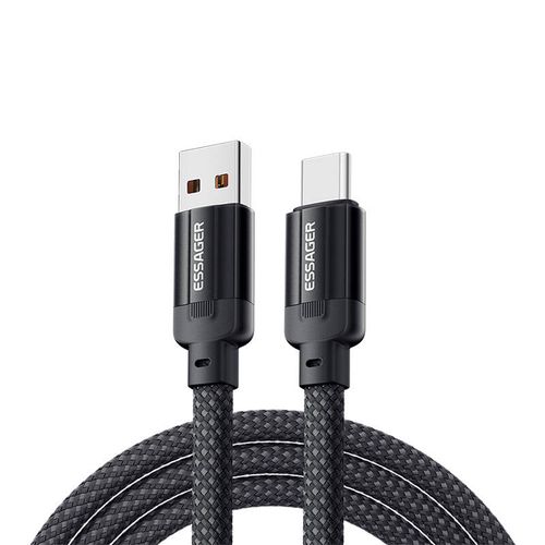 USB to USB-C cable, Essager, EXCT-YS01-P, 100W, 1m (black), Essager EXCT-YS01-P