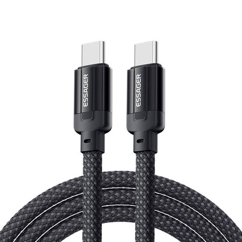 USB-C to USB-C cable, Essager, EXCTT1-YS01-P, 100W, 1m (black), Essager EXCTT1-YS01-P