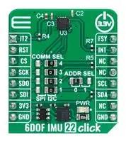 6DOF IMU 22 CLICK ADD-ON BOARD, I2C/SPI MIKROE-6024