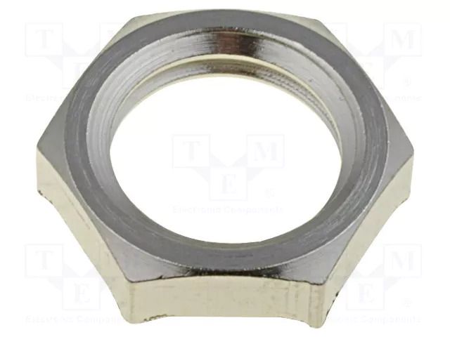 Nut; with earthing; M12; brass; Thk: 3.5mm; Spanner: 15mm; Pitch: 1.5 LAPP SM-PE-M12