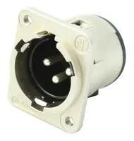 PLUG, XLR, M3, PCB, STRAIGHT, 3POLE NC3MDM3-V