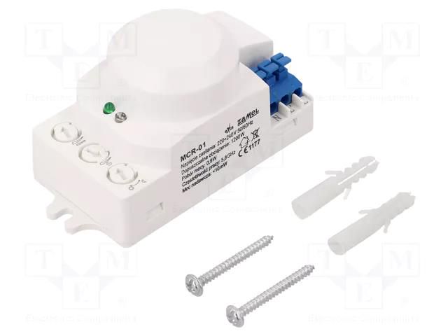 Module: microwave motion detector; 900mW; Detection: circle Ø10m ZAMEL MCR-01