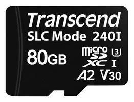 MICROSD CARD, 80GB, 3D NAND FLASH, SLC TS80GUSD240I