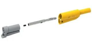STACK 4MM BANANA PLUG-FREE END, YEL/59MM MP771082