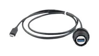 USB CABLE, 3.0 C PLUG-A RCPT, 500MM 32240ZN-050