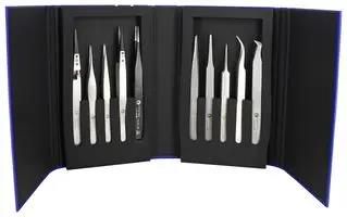 TWEEZER KIT, HP, 10PC, STAINLESS STEEL K10HP.IT