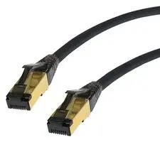 PATCH CBL, CAT8, RJ45 PLUG-PLUG/0.5M 2998-0.5BK