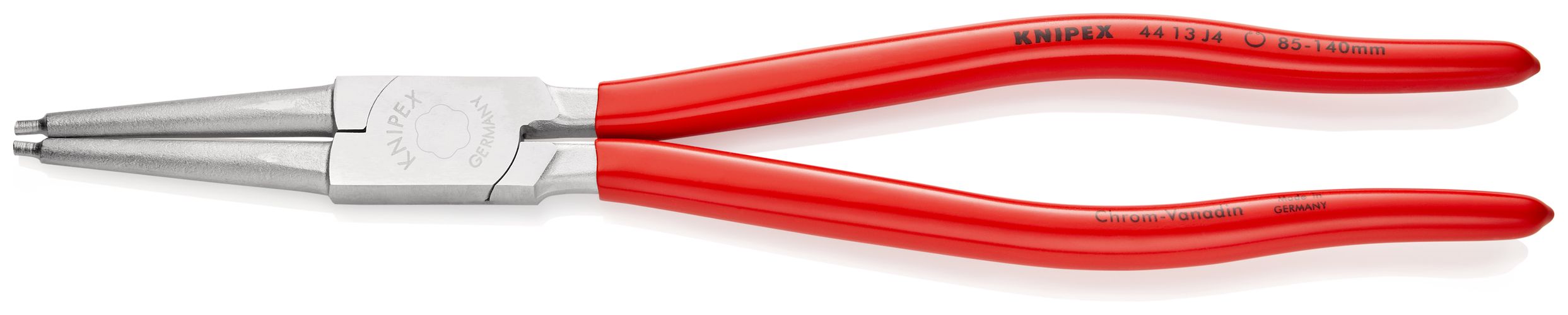 KNIPEX 44 13 J4 Circlip Pliers for internal circlips in bore holes with plastic coating chrome-plated 320 mm 44 13 J4 4003773017301