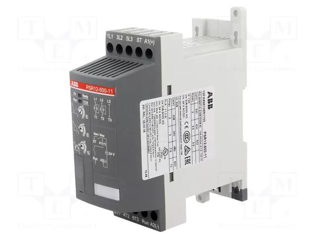 Module: softstart; Usup: 208÷600VAC; for DIN rail mounting; 5.5kW ABB PSR12-600-11