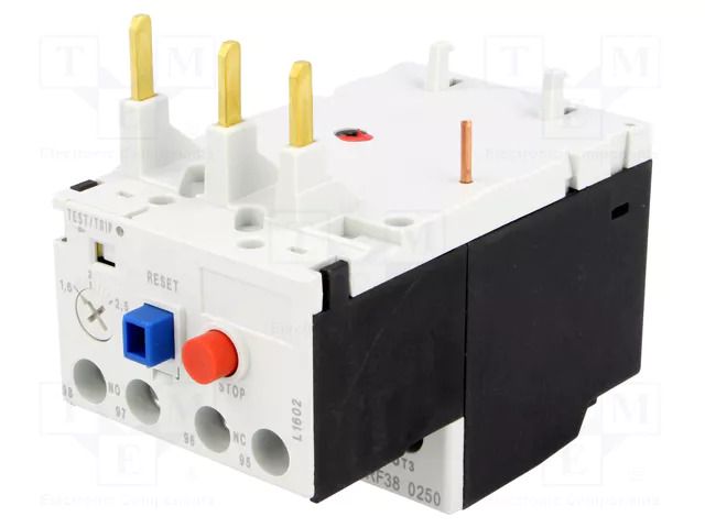 Thermal relay; Leads: screw terminals; 1.6÷2.5A; RF38 LOVATO ELECTRIC RF380250