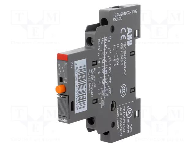 Signalling contacts; NO x2; side; Leads: screw terminals ABB SK1-20