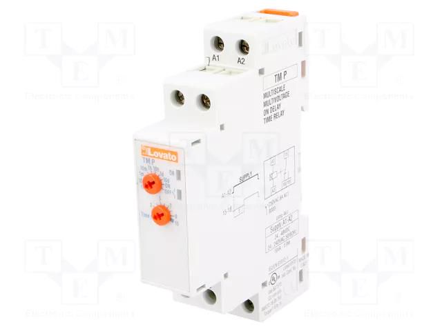 Timer; 1÷10days; SPDT; 250VAC/8A; Usup: 24÷240VAC; 24VDC,48VDC; TM LOVATO ELECTRIC TMP